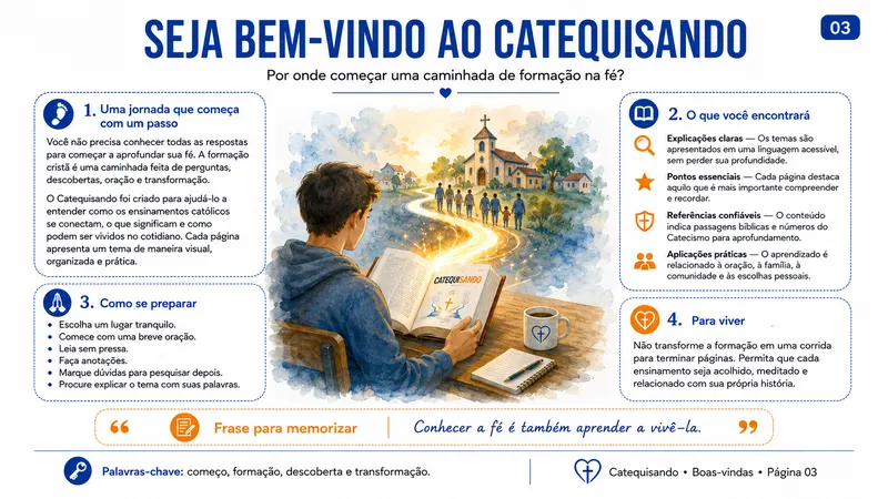 Página 03 — Seja bem-vindo ao Catequisando