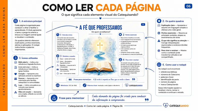 Página 06 — Como ler cada página